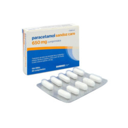 Paracetamol sandoz care efg 650 mg 20 comprimidos